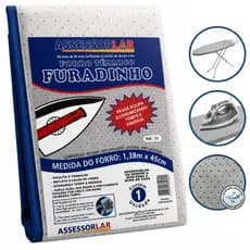 Forro Térmico Tábua de Passar Roupas Capa Térmica Furadinho 1,38m x 45cm Reflete Calor