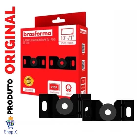 Suporte Para TV Universal Fixo Smart LED LCD 4K Parede Painel 10 24 32 43 50 55 60 75 90 Pol.