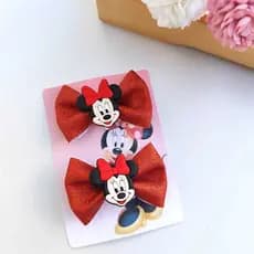 Laços Minnie Par Laço Minnie Bico de pato Minnie Laço Infantil