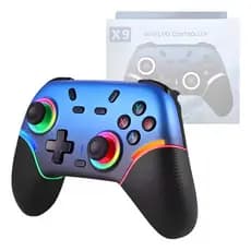 Controle Gamer Sem Fio Compatível Switch Oled Lite Steam PC Bluetooth T&Z X9