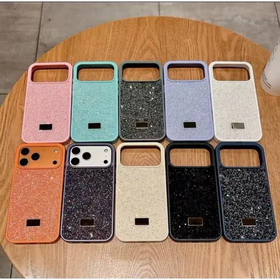 Capa Capinha para IPhone 17 / IPhone 17 Pro / IPhone 17 Pro Max Premium com  Pedras De Strass Aveludadas