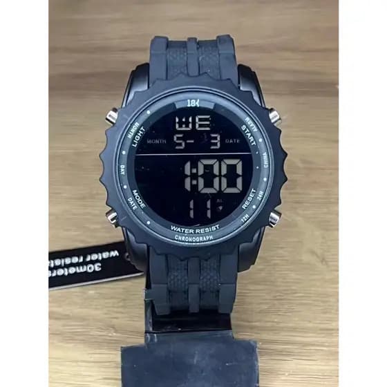 [MM01]Relógio Digital Masculino Luxo Esportivo Dourado Prova D’Água Cronômetro LED