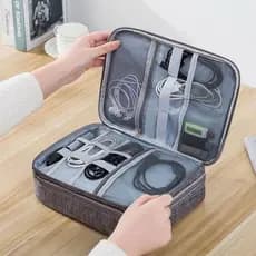 Bolsa De Armazenamento De Cabo De Dados Digital Multifuncional Viagem Necessário X122 JZ