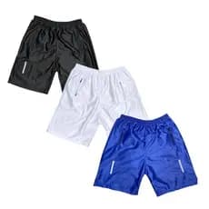 Kit 3 Bermuda short Masculinas dry fit caminhada lazer futebol