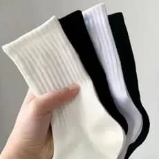 Kit 6 Pares Meias masculina algodão cano longo Sport Frio confortáveis