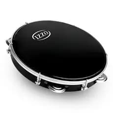 Pandeiro Izzo Leve 10 Polegadas Pele Preta Abs Para Pagode Samba Ideal para profissional iniciantes