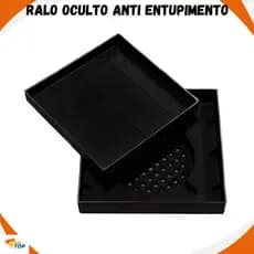 Ralo 10x10 Ralo Oculto Anti Entupimento Em PP Banheiro Filtro Coletor de Cabelo Universal Anti Odor Top