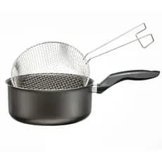 Panela Fritadeira 20 Antiaderente Grafite com Cesto Telado 2 em 1 Promoção Marcolar