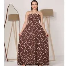 Vestido Tropical Longo Tomara que Caia Estampado – Moda Feminina Verao ENTREGA RAPIDA