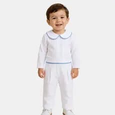 Conjunto Infantil Menino Roupa de Batizado Menino Bebê Conjunto Social Infantil