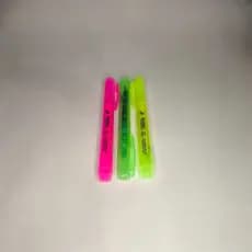Kit Caneta Marca Texto Com 6 Peças Fluorecente (2 Verde 2 Amarelo e 2 Rosa) Secagem Rápida Destaque Textos Fácil de Usar