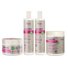 Kit Apse Cachos Shampoo + Condicionador + Mascara + Ativador Cachos Profissional Completo
