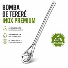 Bomba para Terere Aco Inoxidavel 19cm chimarrao terere PROMOCAO