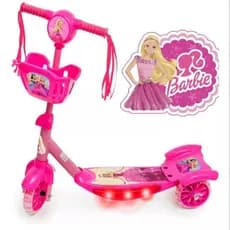 Patinete Musical 3 Rodas Infantil Cesta E Luzes com Kit Proteção Disney Meninas Novidade, princesa, Stitch
