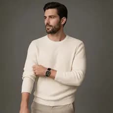 Suéter Blusa Masculino Manga Longa Estilo Moletom De Frio Casual Tricot inverno Quente Tendencia P/M/G/GG/XG