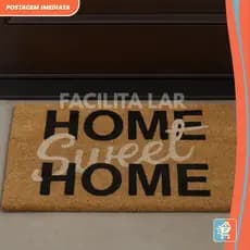 Tapete de Fibra de Coco para Porta de Entrada | Antiderrapante, Decorativo e Resistente à Poeira