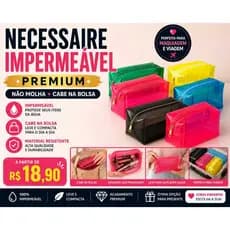 Necessaires box G.Porta maquiagem, shampoo, presente,impermeável,ótima pra academia