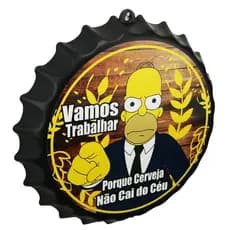 Tampa Pra Decoração de Parede Bar Adega Áreas de Churrasco 27cm