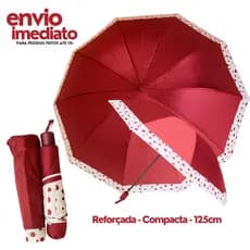 Guarda Chuva Grande Sombrinha Estampas Poa Bolinhas e Floral Dobrável Manual Diversos Modelos e Cores