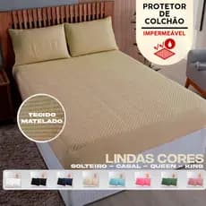 Capa - Protetor de Colchão Colchão Impermeável Matelado - Com Elástico / Antialérgico