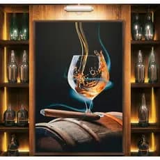 Quadro Decorativo Whisky & Cigars