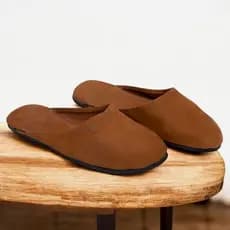 Chinelo Gaúcho Campeiro - couro nubuck - chinelo de couro - chinelo gaudério