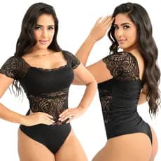 Body Feminino Renda  Body Com Manga Ciganinha
