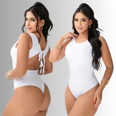 Body Maiô Forro Duplo Body Básico Amarração