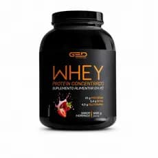 100% Puro Whey Protein Concentrado GED 900g Baunilha e Chocolate 25g Proteína BCAA Hipertrofia Massa Muscular