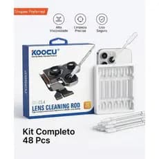 Limpador Cotonete de Lente de Câmera Resina Sintética Gel Koocu KC-CL4 com 48 Peças