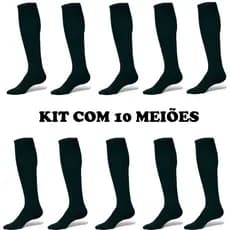 Kit Combo 10 Meiões Meia Infantil Futebol Profissional Anatômica