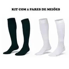Kit 2 Pares Infantil  Meia Meião Futebol Profissional