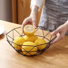Fruteira Cesta Aramada Modelo Com Acabamento Multiuso
