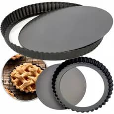 Forma De Torta Bolo Antiaderente Fundo Removível 22/24CM