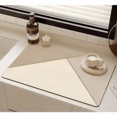 Tapete Escorredor De Louça Em Microfibra Super Absorvente Antiderrapante  Dobrável Aparador De Louça