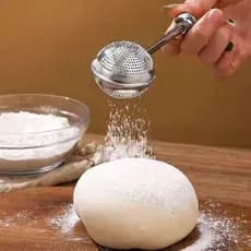 Cozinha Peneira De Farinha Em Aço Inoxidável Agitador De Açúcar Cacau Pó Para Bolo E Sobremesa