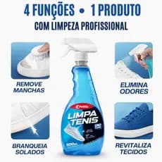 Limpa Tênis Spray Mágico Provita Limpeza Profunda 500ml