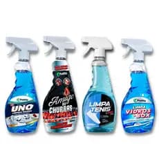 Kit Limpeza Doméstica  Mágica Flotador sujeira + Desengordurante + Limpa Tênis + Limpa Vidros e Box