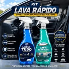 Kit Lava Rápido ProVita Limpa Carro (Limpa Tudo) Limpa Estofados Para Banco Do Carro Limpeza Mágica