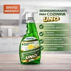 Desengordurante mágico para cozinha multiuso Provita 500ml Bicarbonato+Limão