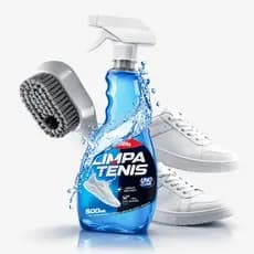 Kit Limpa Tênis ProVita + Escova Limpeza Com Dispenser de Sabão imbutido