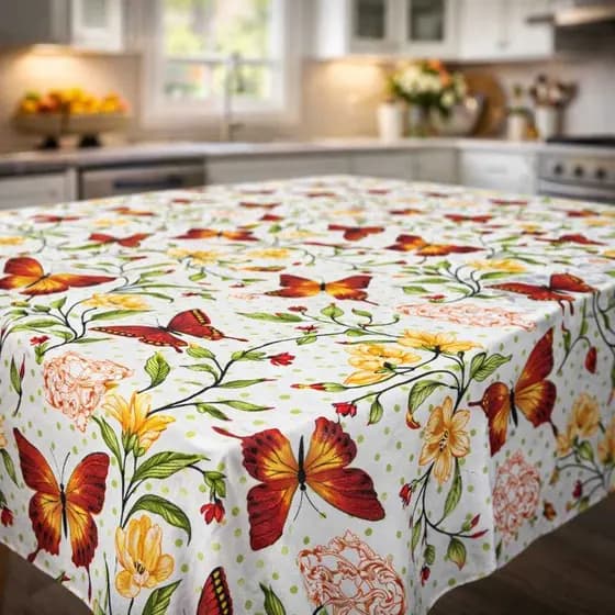 Toalha de Mesa 2 metros Oxford Premium para Cozinha - 6 Lugares/Cadeiras