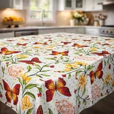 Toalha de Mesa 2 metros Oxford Premium para Cozinha - 6 Lugares/Cadeiras
