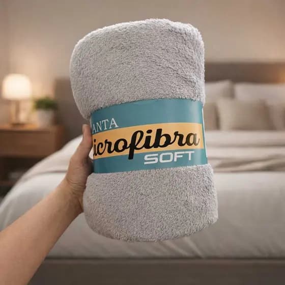 Manta Cobertor Casal Soft Microfibra Pesada 2,00x1,80m com Toque Macio e Confortável Coberta Fleece