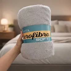 Manta Cobertor Casal Soft Microfibra Pesada 2,00x1,80m com Toque Macio e Confortável Coberta Fleece