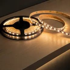 Fita LED 220V Branco Quente Perfil de LED  5m Marcenaria Sanca Móveis Planejados Iluminação Decorativa