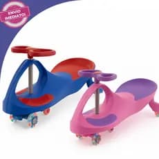 Carrinho de Rolimã Super Car com Led Suporta até 100kg Zippy