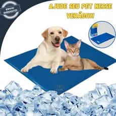 Tapete Colchonete Gel Refrescante Gelado Pet Cachorro Gato P / M / G