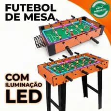 Futebol de Mesa Totó de Mesa Jogo Pebolim Madeira Jogo de Futebol Completo Brinquedo Infantil