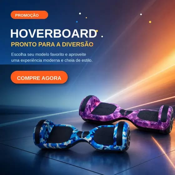Hoverboard Elétrico Bivolt - Bluetooth LEDs Coloridos Autonomia 12km Com Kit de Proteção